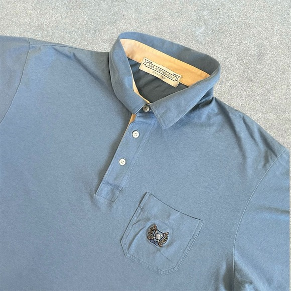 John Ashford Other - John Ashford Golf Polo Mens Size Large Shirt Blue Cold‎ Club Embroidery Pocket